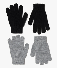 gants garcon unis (lot de 2 paires) coloris assortisU040001_1