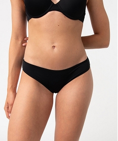GEMO Culotte microfibre sans coutures femme (lot de 2) noir standard