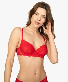 soutien-gorge a armatures en dentelle rougeU046301_1