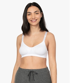 GEMO Soutien-gorge dallaitement en coton biologique Blanc