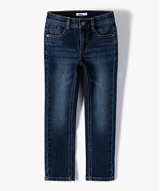 jean garcon coupe slim contenant du polyester recycle gris jeansU046701_1