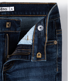jean garcon coupe slim contenant du polyester recycle gris jeansU046701_2