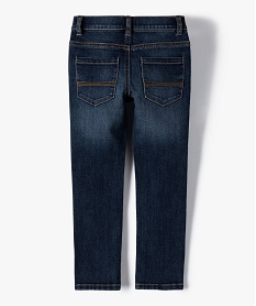 jean garcon coupe slim contenant du polyester recycle gris jeansU046701_4