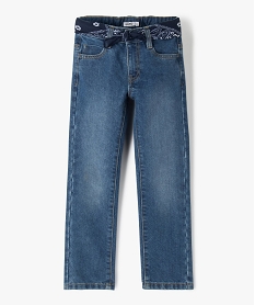 jean garcon coupe regular cinq poches gris jeansU046901_1