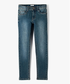 jean coupe skinny en matiere extensible garcon bleu jeansU047201_1