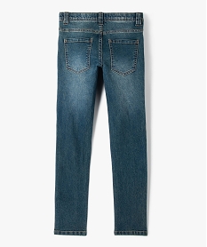 jean coupe skinny en matiere extensible garcon bleu jeansU047201_3
