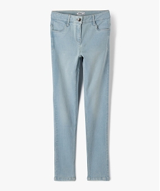 GEMO Jean fille coupe skinny en matière extensible Bleu