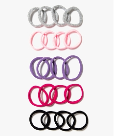 GEMO Elastiques ronds pour cheveux fille (lot de 20) Multicolore