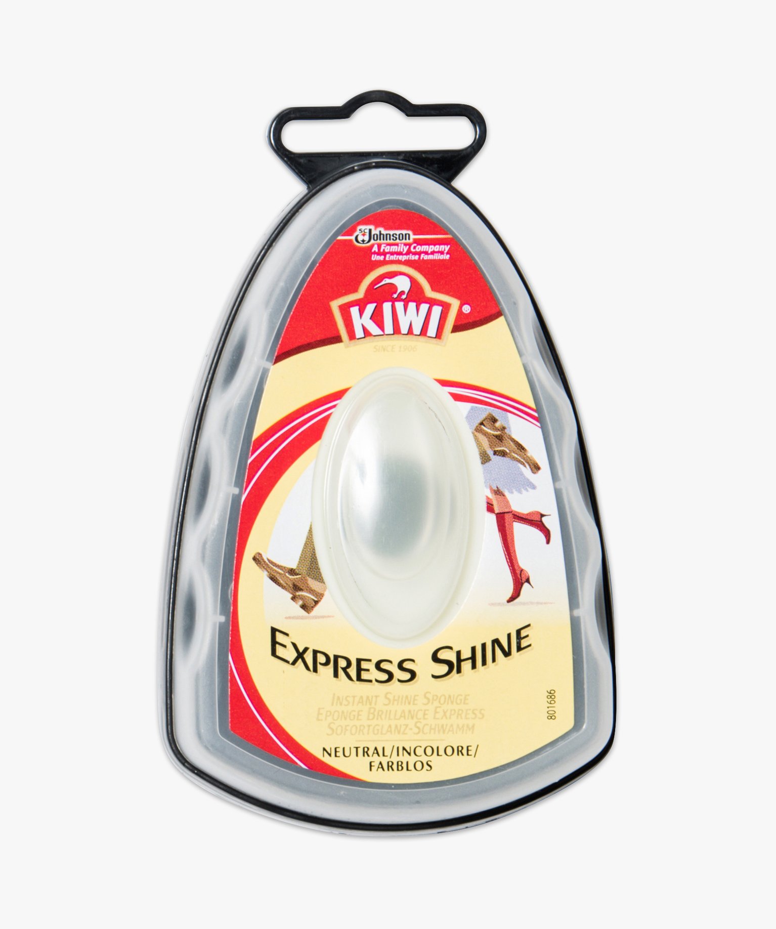 eponge brillance express  express shine  de kiwi incolore blanc