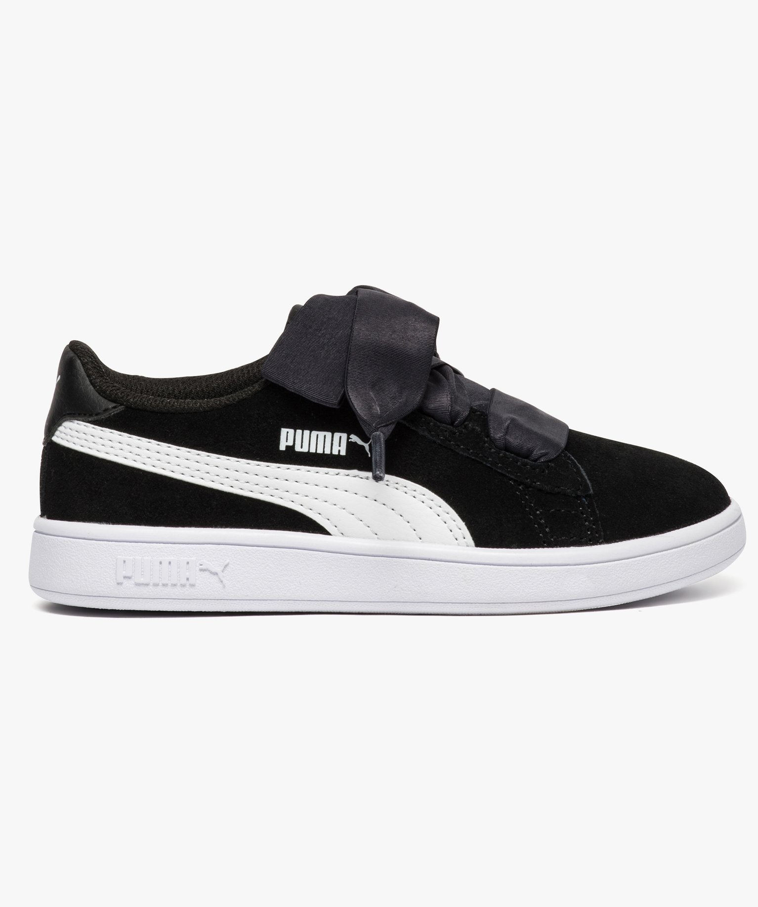 Gemo chaussures baskets puma smash v2 ribbon noir baskets fille GEMO