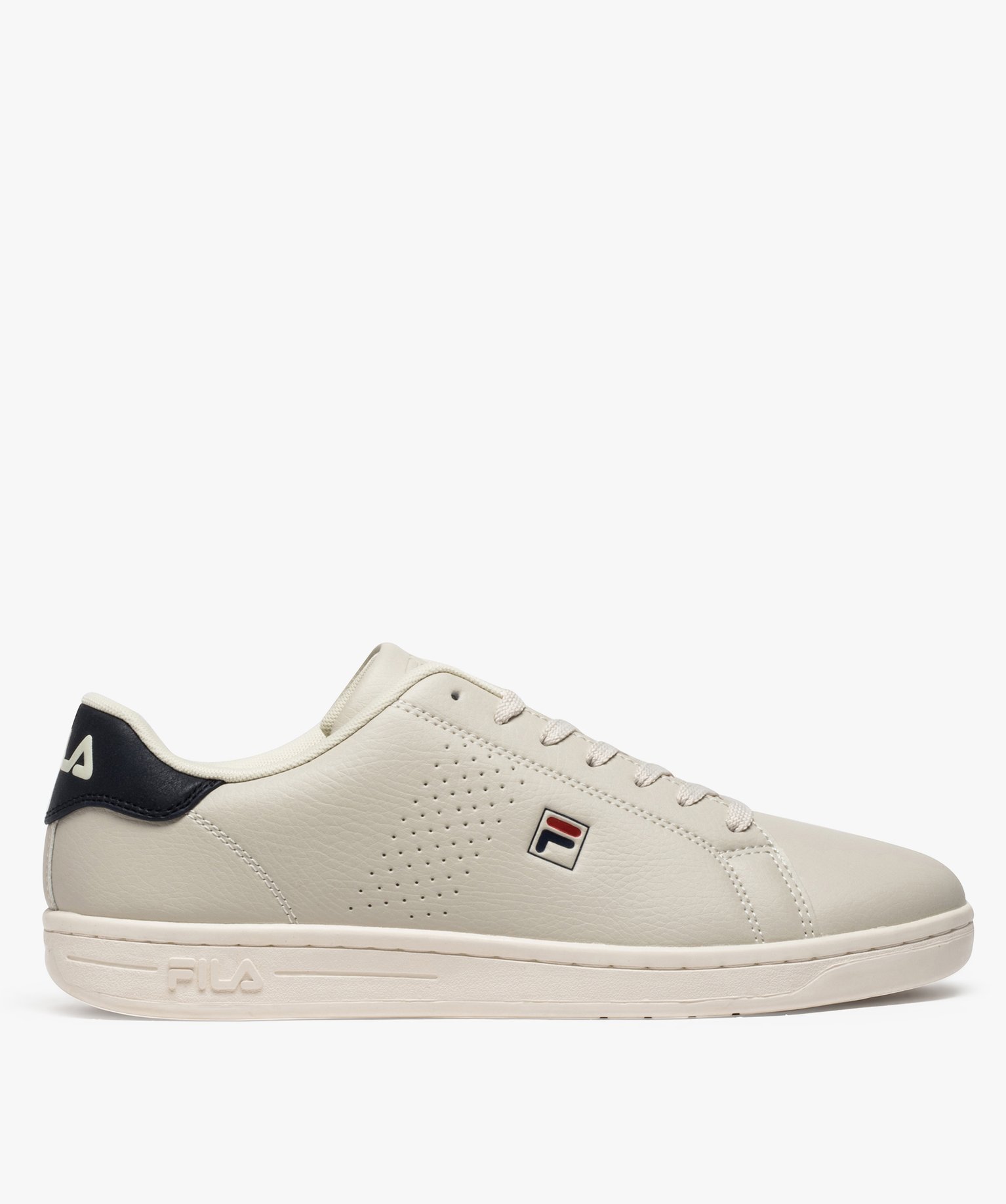 Gemo chaussures baskets homme basses a lacets fila crosscourt 2 low beige standard baskets et tennis homme GEMO