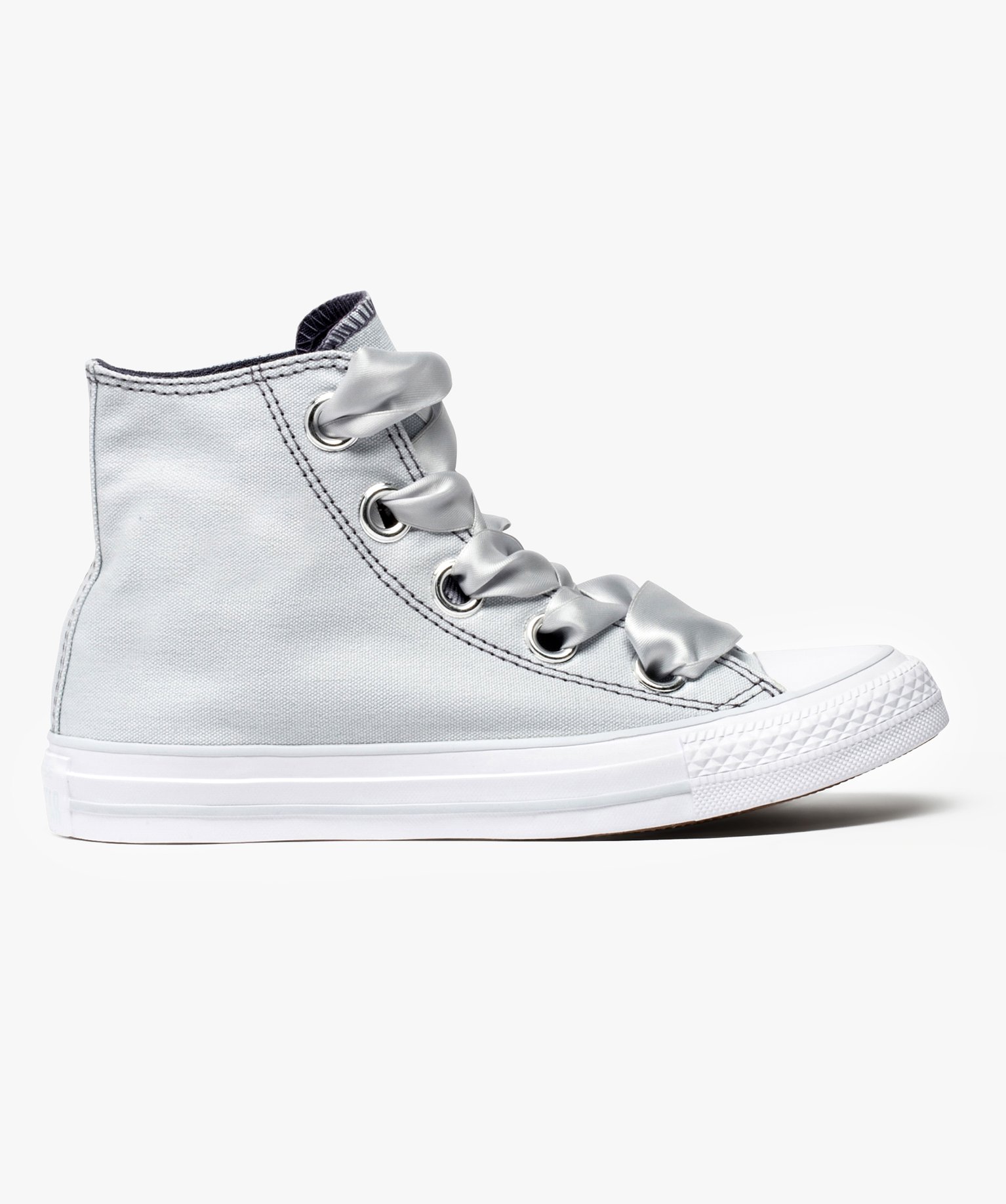 Gemo chaussures tennis montantes a grands illets et lacet satine converse gris baskets et tennis femme GEMO