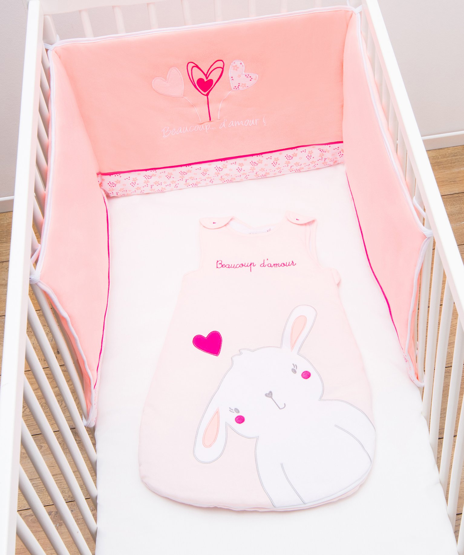 Gemo Puericulture Tour De Lit Avec Motifs Fleuris Et Broderies Ballons Multicolore Bebe Gemo