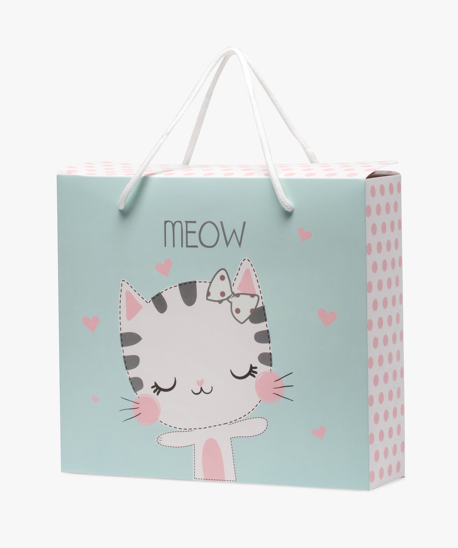 Gemo Accessoires Fille Boite Cadeau Bebe Avec Motif Chat Vert Bebe Gemo