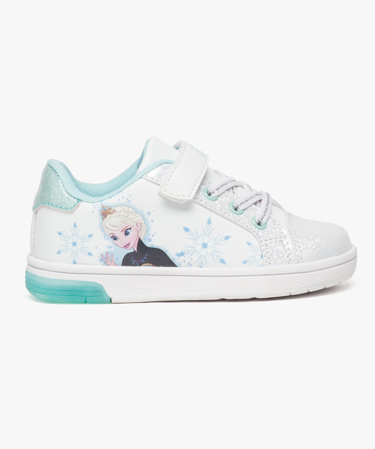 Gemo chaussures baskets a semelle led la reine des neiges blanc baskets fille GEMO