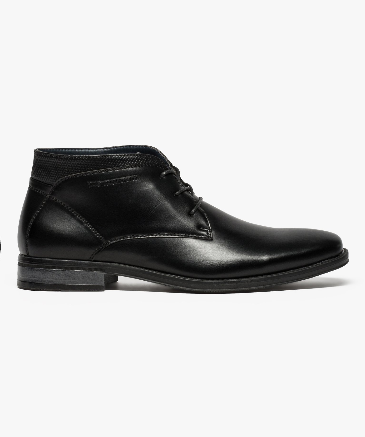 Gemo chaussures derbies homme montants a bout carre noir bottes et boots homme GEMO