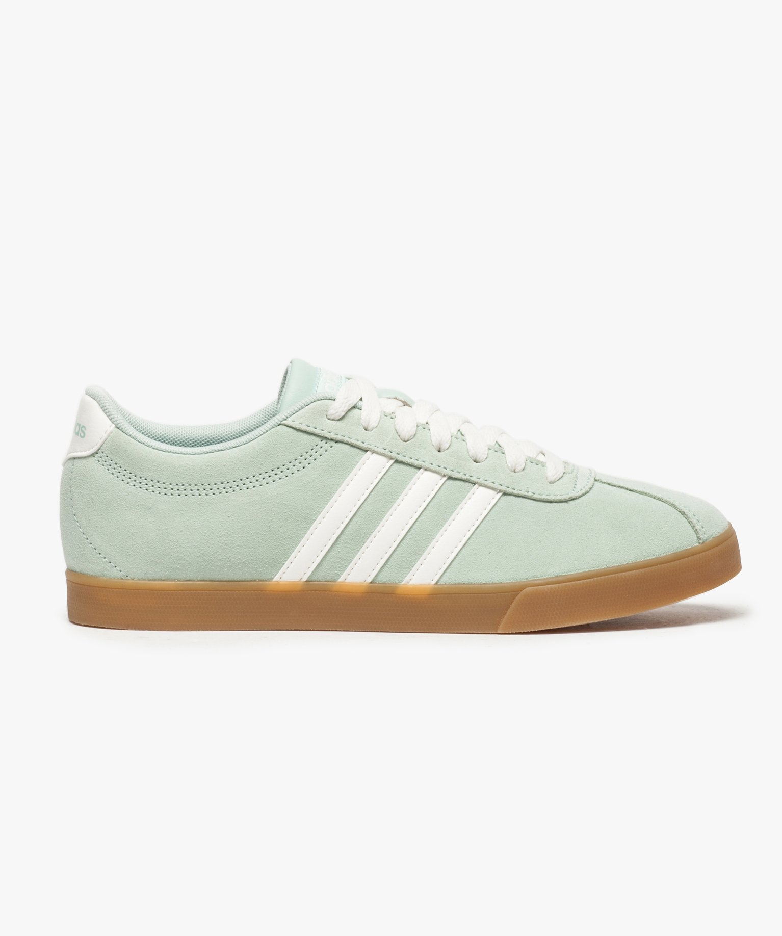 Gemo chaussures tennis dessus cuir suede - adidas courtset gris femme | GÉMO