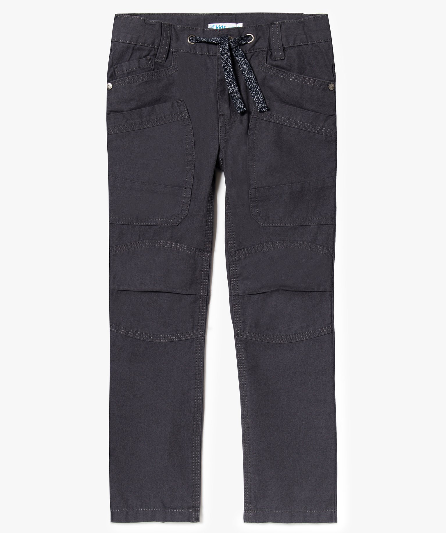Gemo vetements pantalon cargo renforce aux genoux gris pantalons garcon GEMO