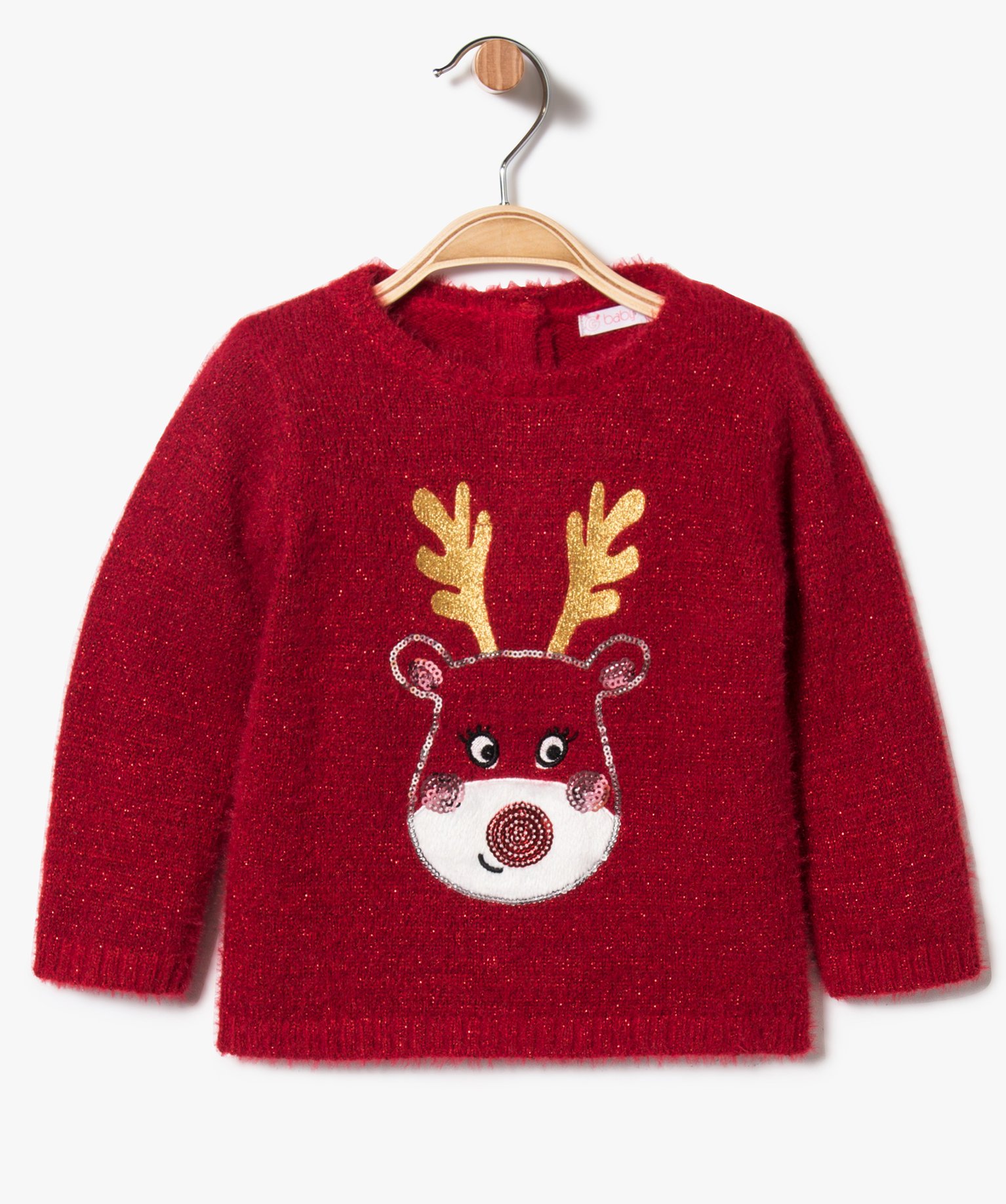 Gemo Vetements Fille Pull De Noel Pour Bebe Fille Avec Motif Renne Sur Lavant Rouge Bebe Gemo Gemo Vetements Fille Pull De Noel Pour Bebe Fille Avec Motif Renne Sur Lavant Rouge Bebe Gemo