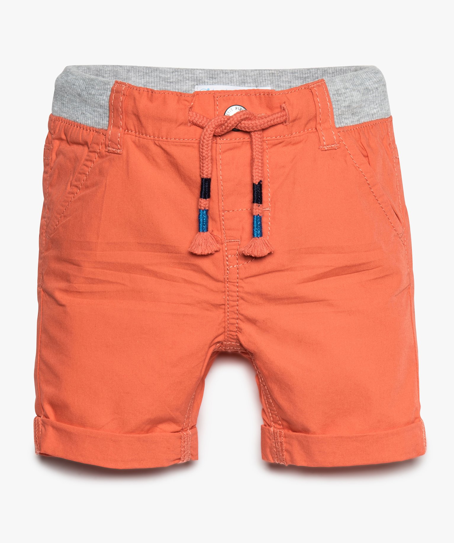 Gemo Vetements Garcon Bermuda Bebe Garcon En Toile De Coton Avec Taille En Bord Cote Orange Bebe Gemo Gemo Vetements Garcon Bermuda Bebe Garcon En Toile De Coton Avec Taille En Bord Cote Orange Bebe Gemo