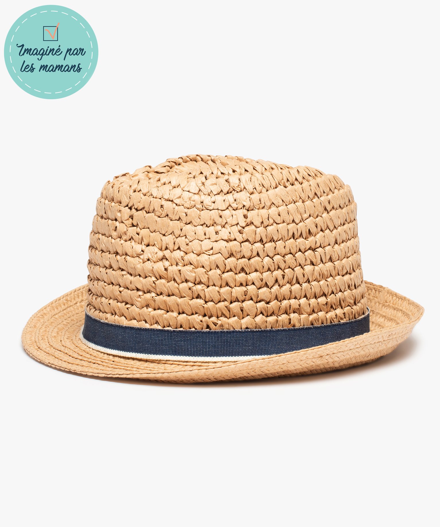 Gemo accessoires garcon chapeau bebe garcon pliable en papier lulu castagnette beige bebe GEMO