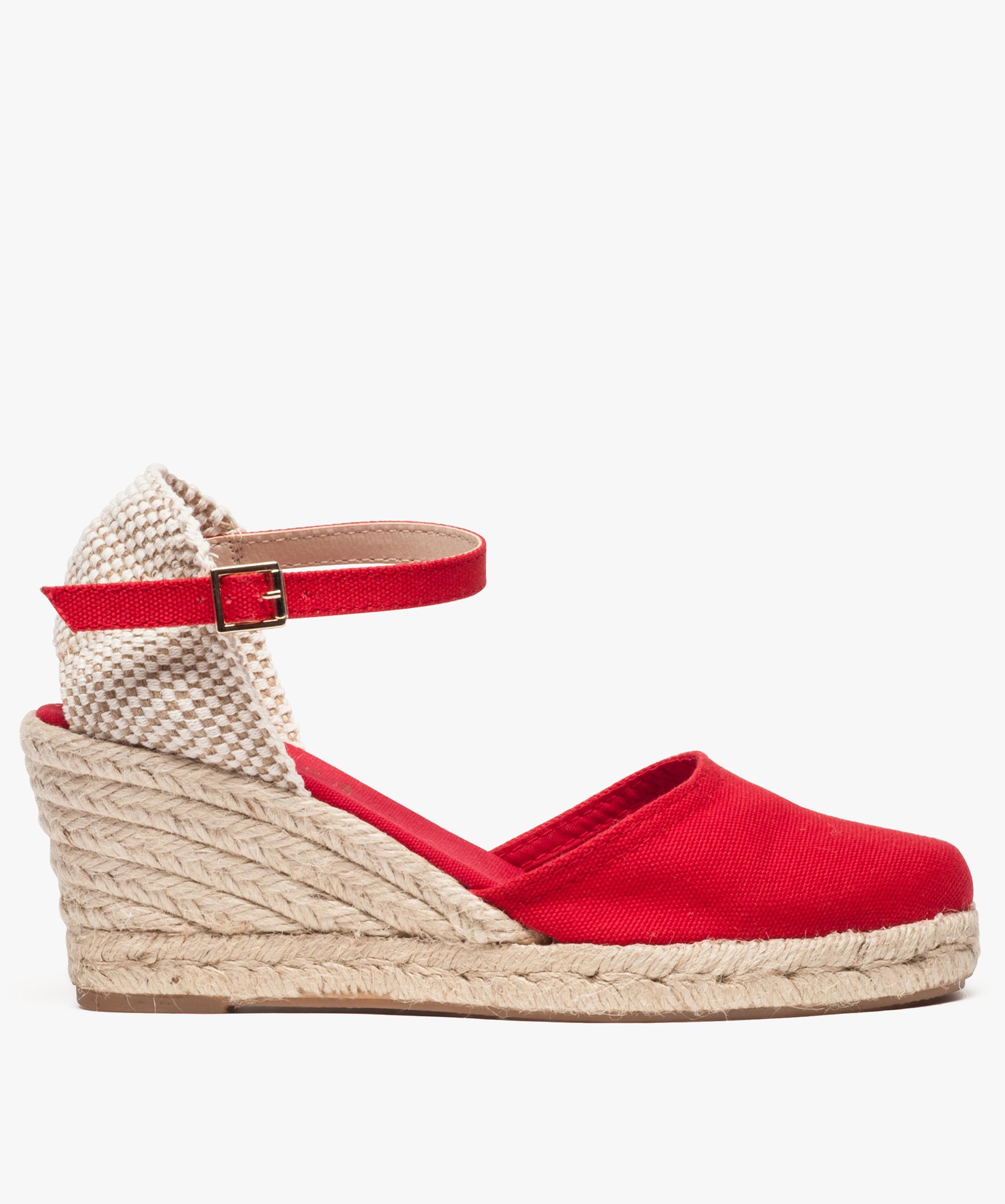 BLAUDELL Sandales Castañer en coloris Rouge Femme Chaussures Chaussures à talons Sandales compensées 