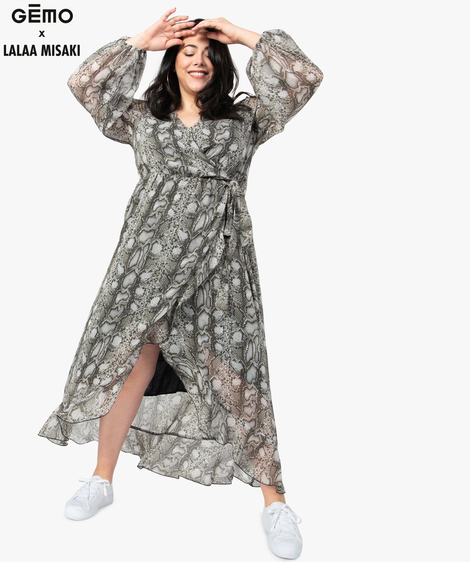 Robe effet serpent hotsell