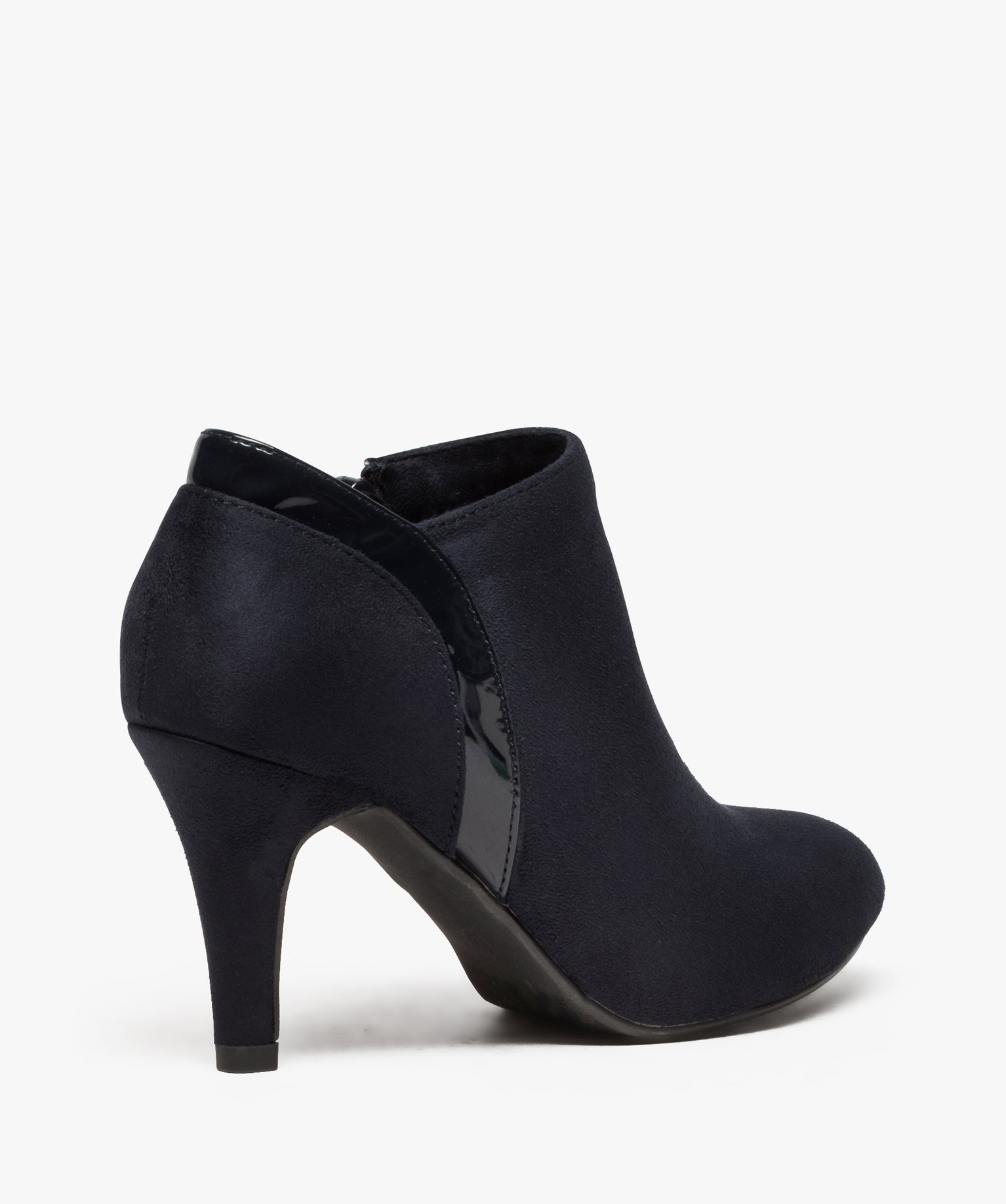 Gemo chaussures low boots femme a talon haut bleu bottines et boots femme GEMO