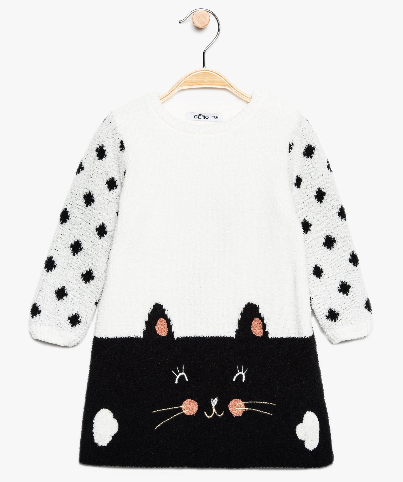 Gemo Vetements Fille Robe Bebe Fille Pull A Motif Chat Noir Robes Bebe Gemo Gemo Vetements Fille Robe Bebe Fille Pull A Motif Chat Noir Robes Bebe Gemo