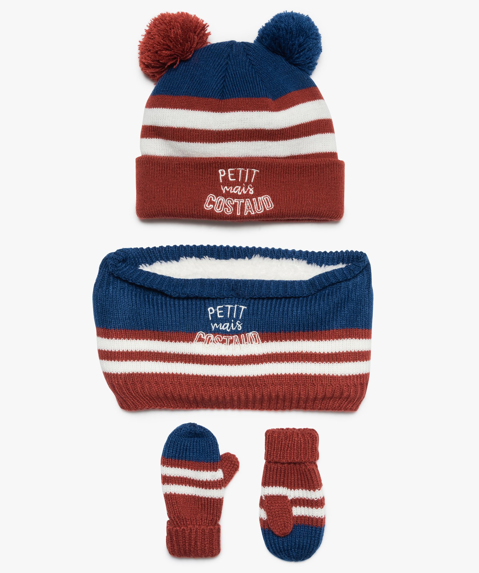 Gemo Accessoires Garcon Ensemble Bebe Garcon 3 Pieces Bonnet Snood Moufle Tricolores Multicolore Bebe Gemo Gemo Accessoires Garcon Ensemble Bebe Garcon 3 Pieces Bonnet Snood Moufle Tricolores Multicolore Bebe Gemo