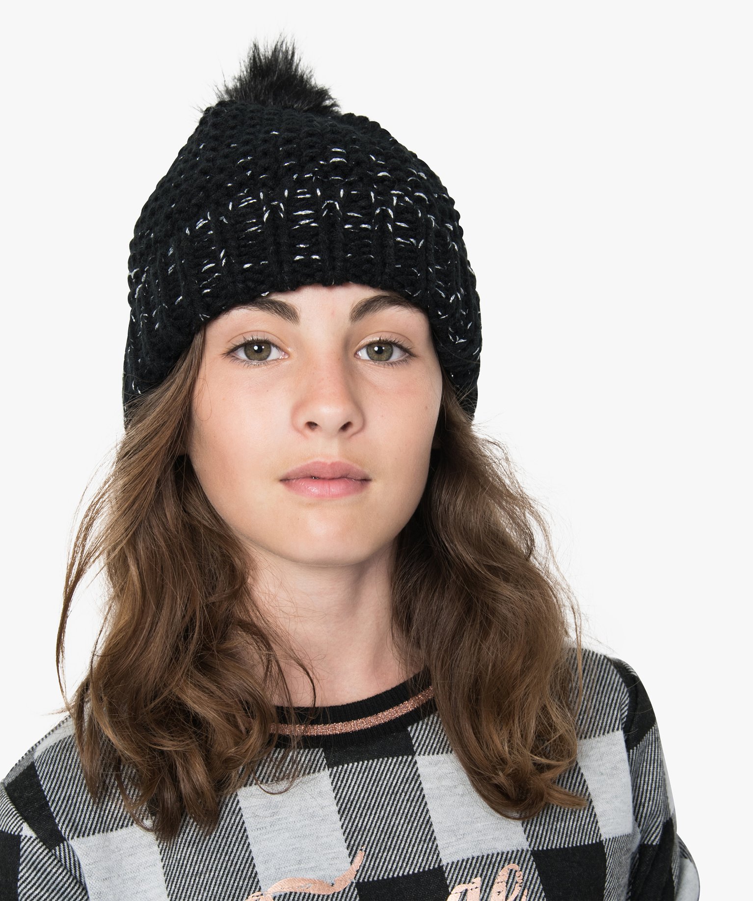 Bonnet noir fille hotsell