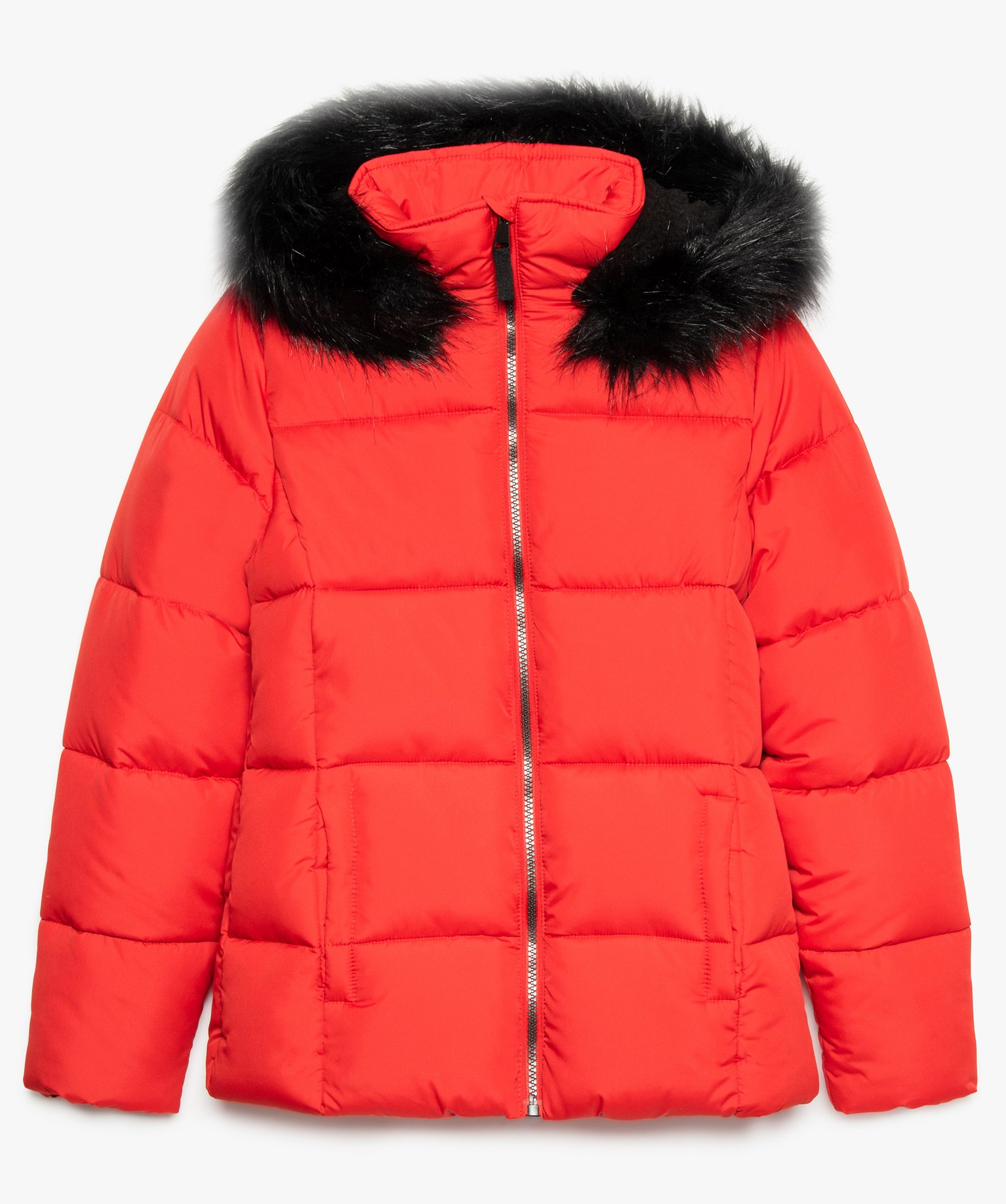 manteau doudoune rouge