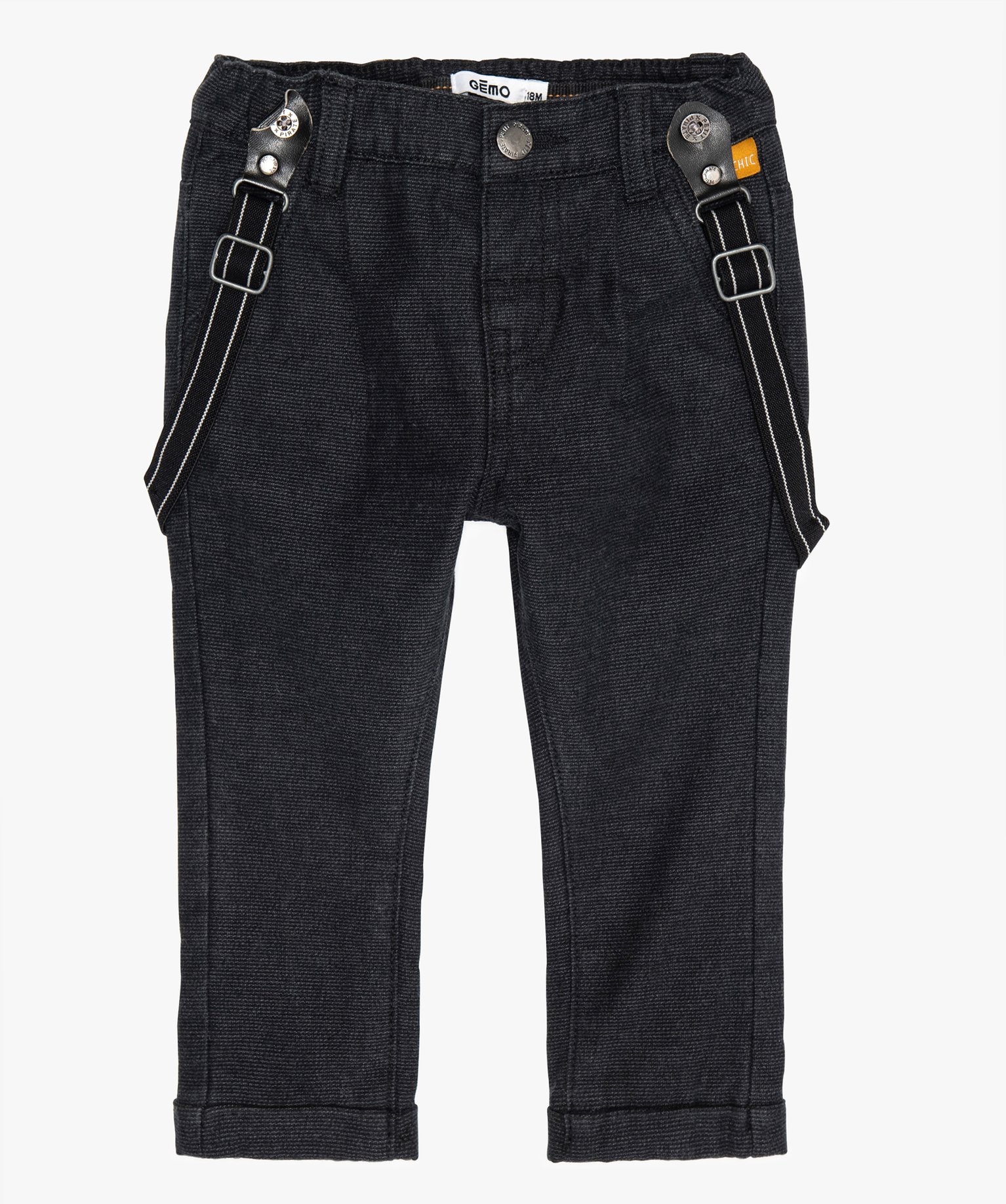 Gemo Vetements Garcon Pantalon Bebe Garcon Avec Bretelles Amovibles Gris Bebe Gemo Gemo Vetements Garcon Pantalon Bebe Garcon Avec Bretelles Amovibles Gris Bebe Gemo