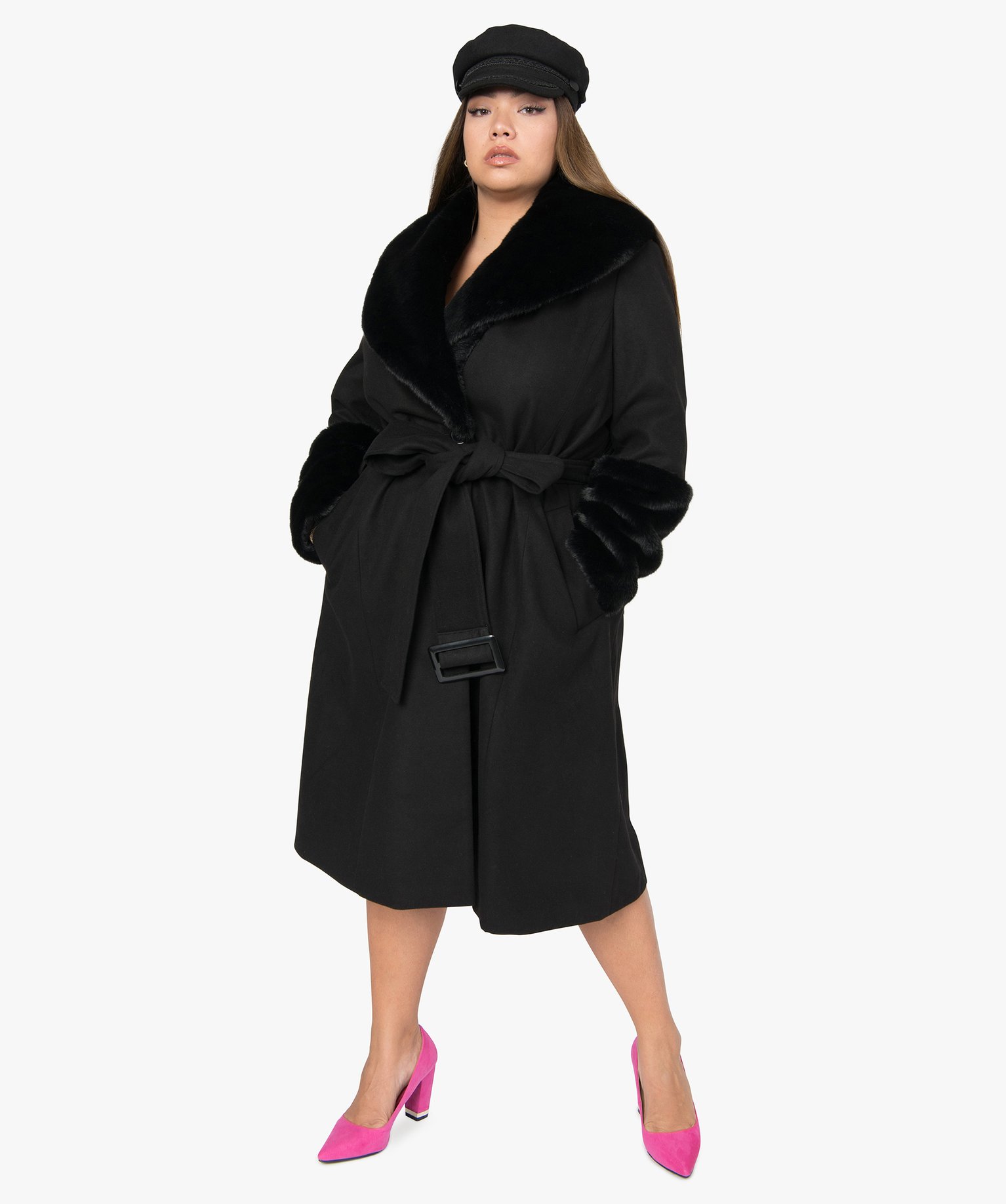 gemo grande taille femme manteau