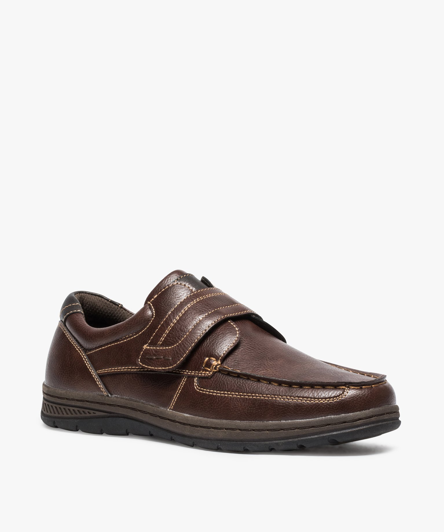 Gémo Fermeture Définitive Gemo chaussures chaussures bateau homme confort fermeture scratch brun homme | GÉMO