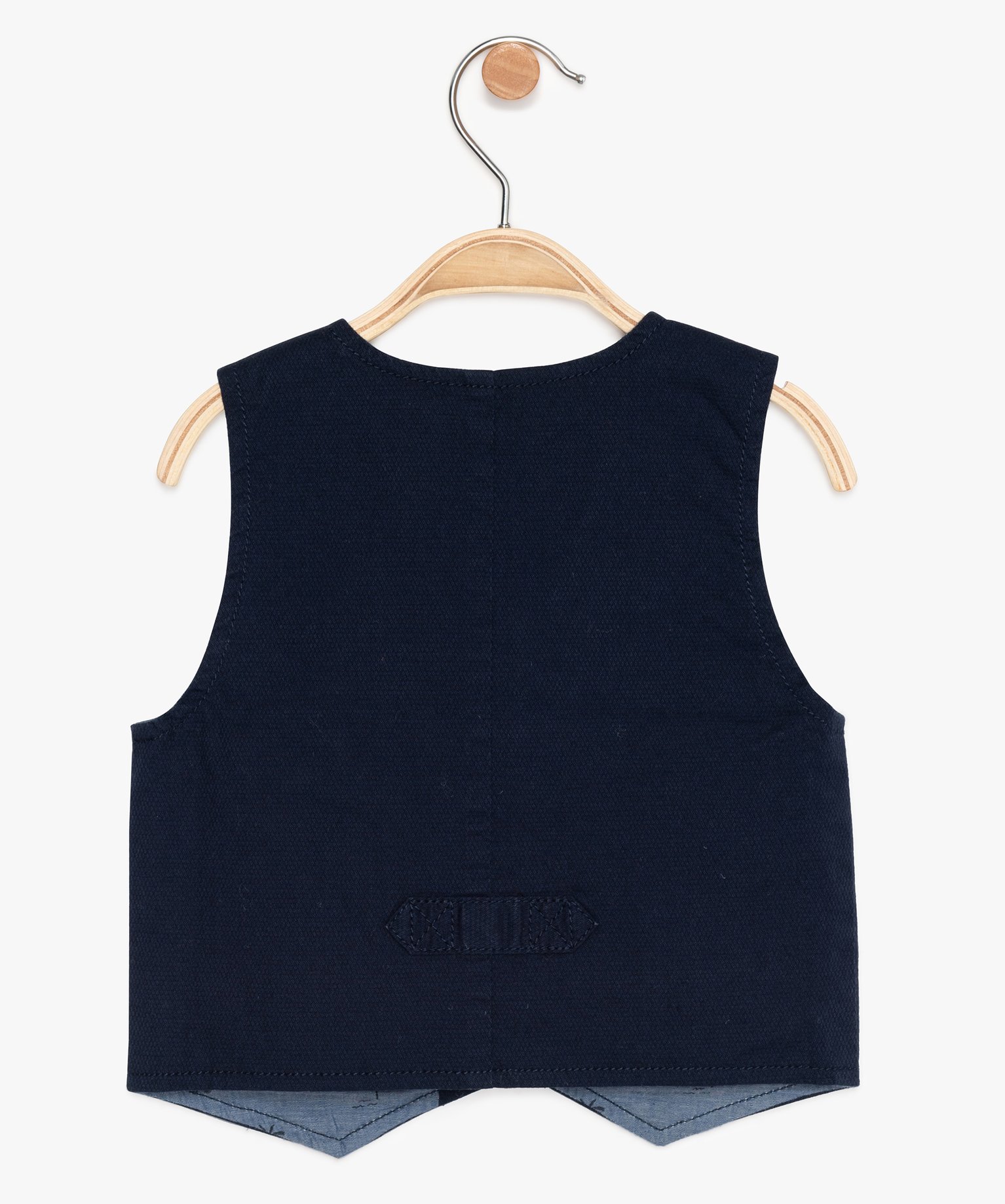 Gemo Vetements Garcon Gilet De Costume Bebe Garcon Fermeture 3 Boutons Bleu Bebe Gemo