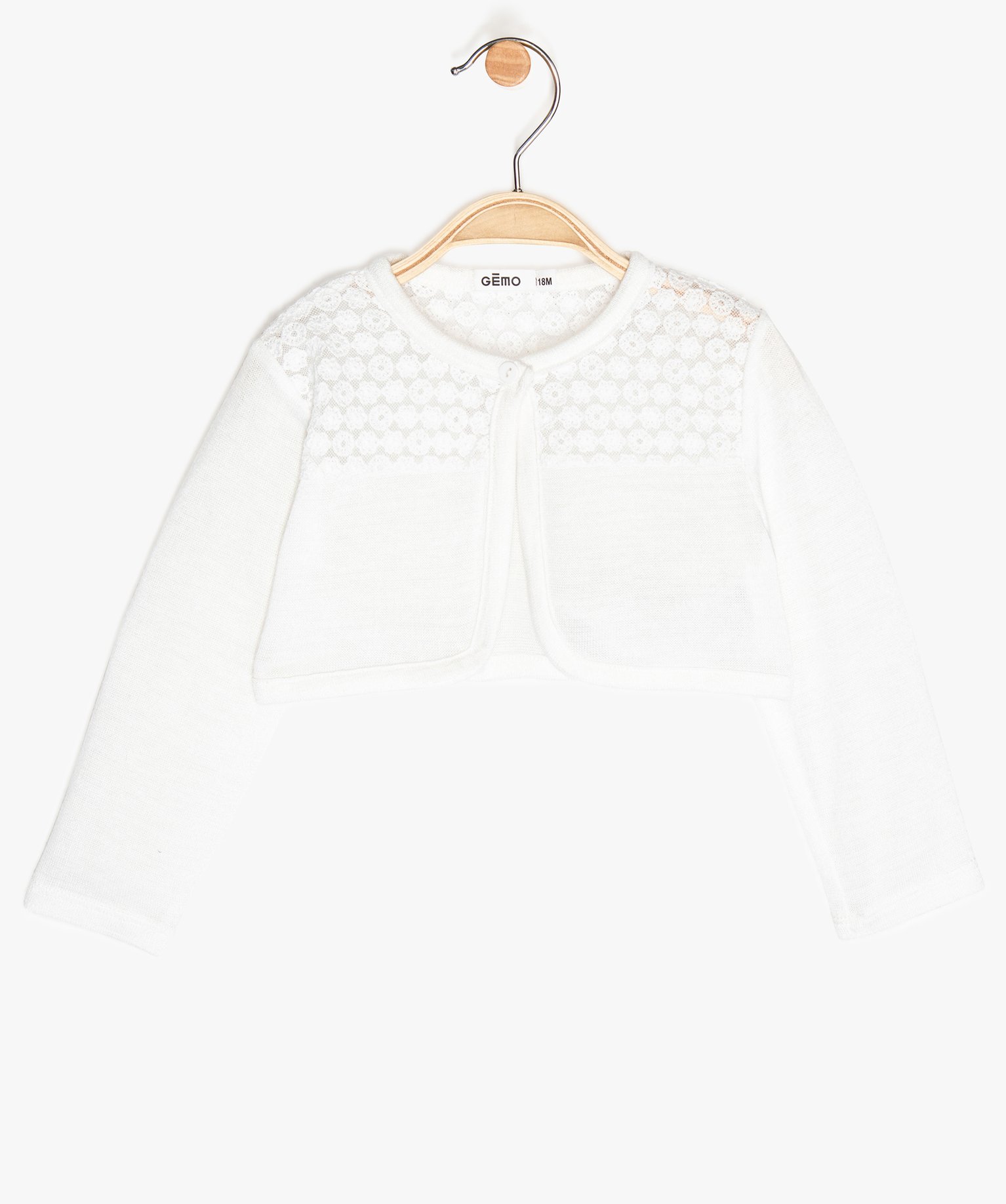 Gemo Vetements Fille Gilet Bebe Fille Court Avec Dentelle Blanc Bebe Gemo Gemo Vetements Fille Gilet Bebe Fille Court Avec Dentelle Blanc Bebe Gemo