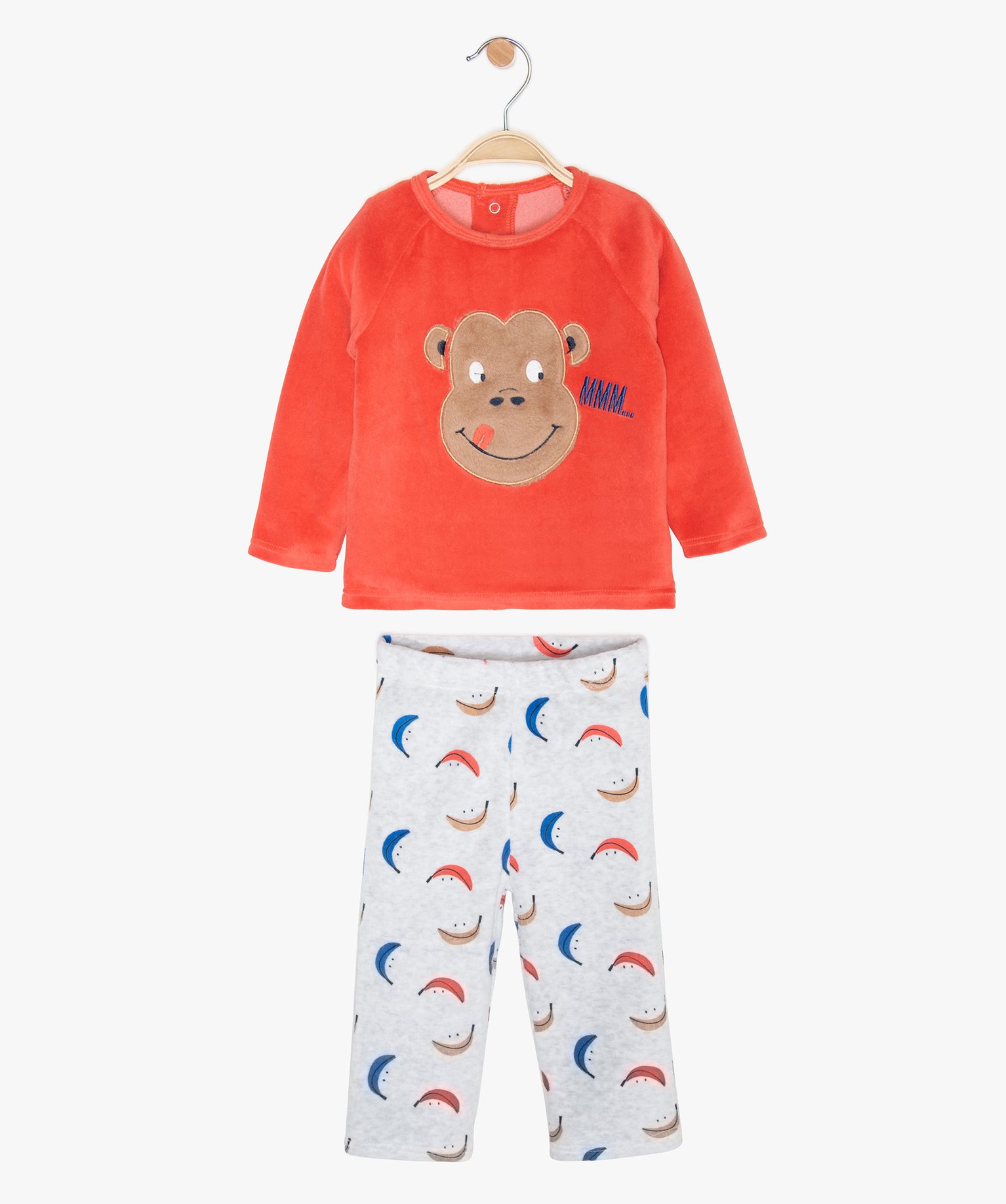 Gemo Vetements Garcon Pyjama Bebe Garcon En Velours Motif Singe Rouge Bebe Gemo Gemo Vetements Garcon Pyjama Bebe Garcon En Velours Motif Singe Rouge Bebe Gemo