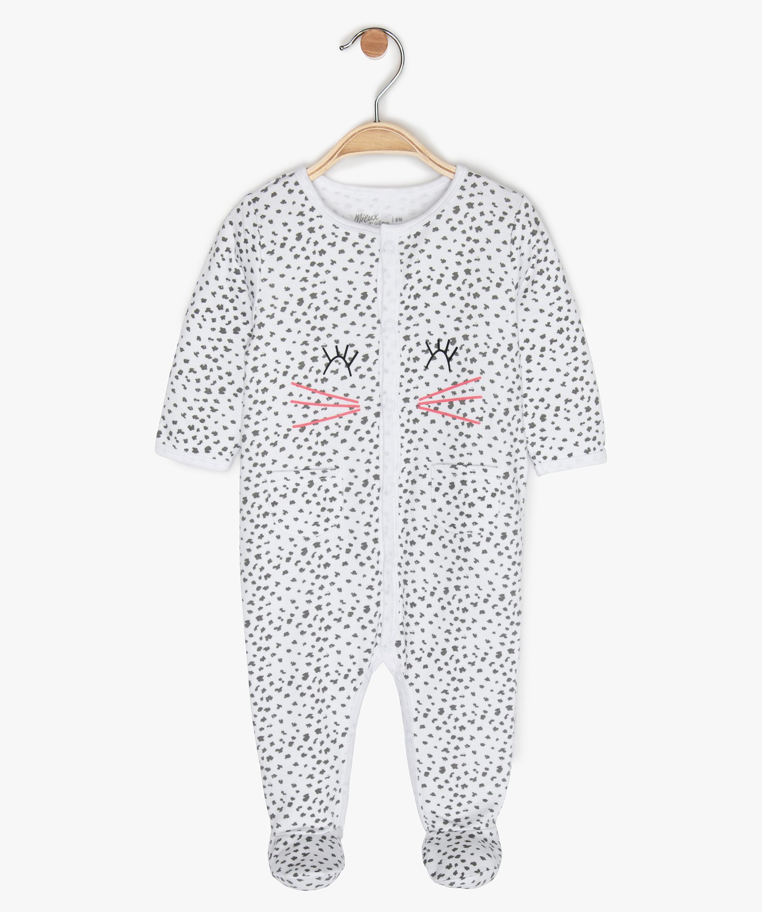 Gemo Vetements Fille Pyjama Bebe Fille Imprime Leopard En Coton Bio Blanc Bebe Gemo Gemo Vetements Fille Pyjama Bebe Fille Imprime Leopard En Coton Bio Blanc Bebe Gemo