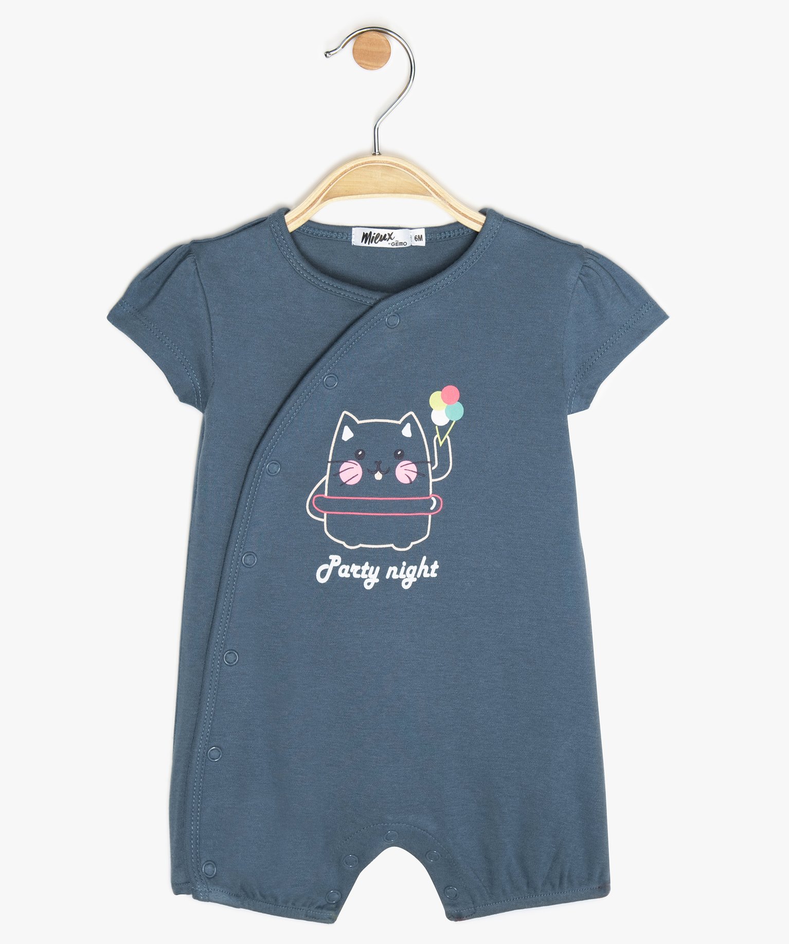 Gemo Vetements Fille Combishort Bebe Fille Imprime Chat En Coton Bio Bleu Bebe Gemo Gemo Vetements Fille Combishort Bebe Fille Imprime Chat En Coton Bio Bleu Bebe Gemo