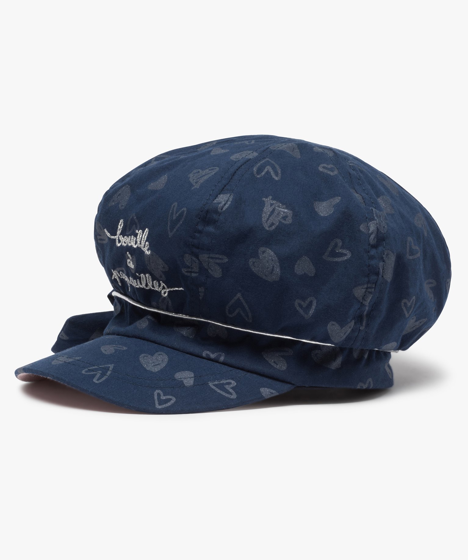 Gemo Accessoires Fille Casquette Bebe Fille Forme Gavroche Motifs Cours Bleu Bebe Gemo