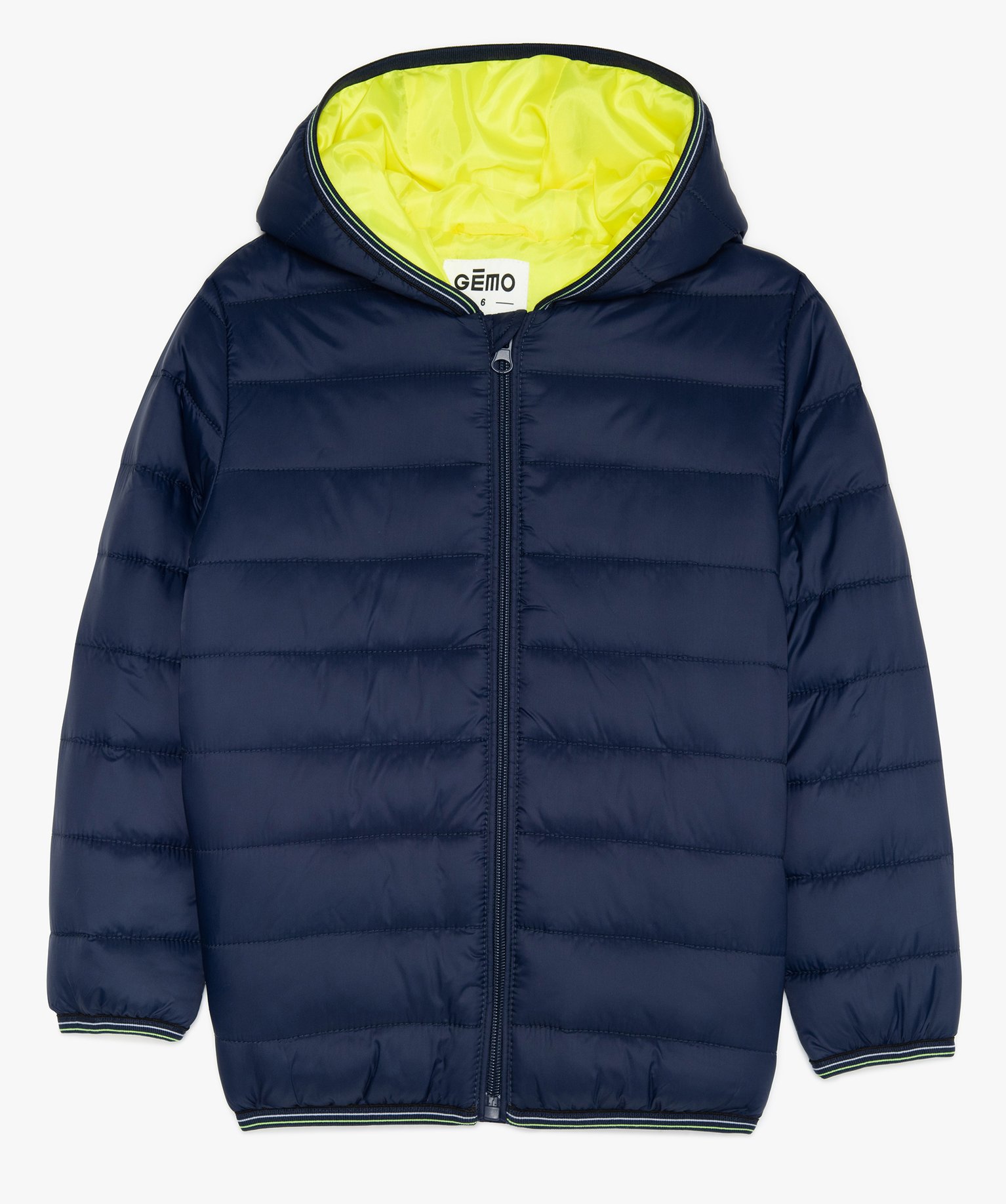 Blouson à capuche matelassé et réversible enfant garçon