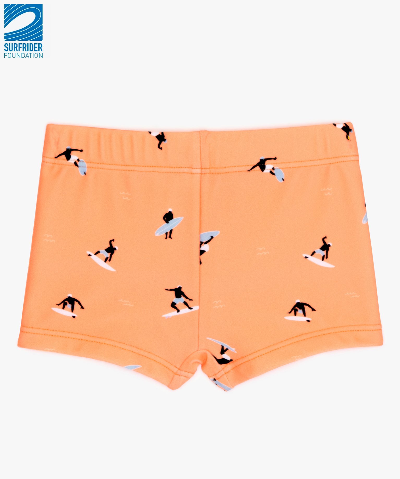 Gemo Vetements Garcon Maillot De Bain Bebe Garcon Motifs Surfeurs En Polyester Recycle Gemo X Surfrider Orange Bebe Gemo