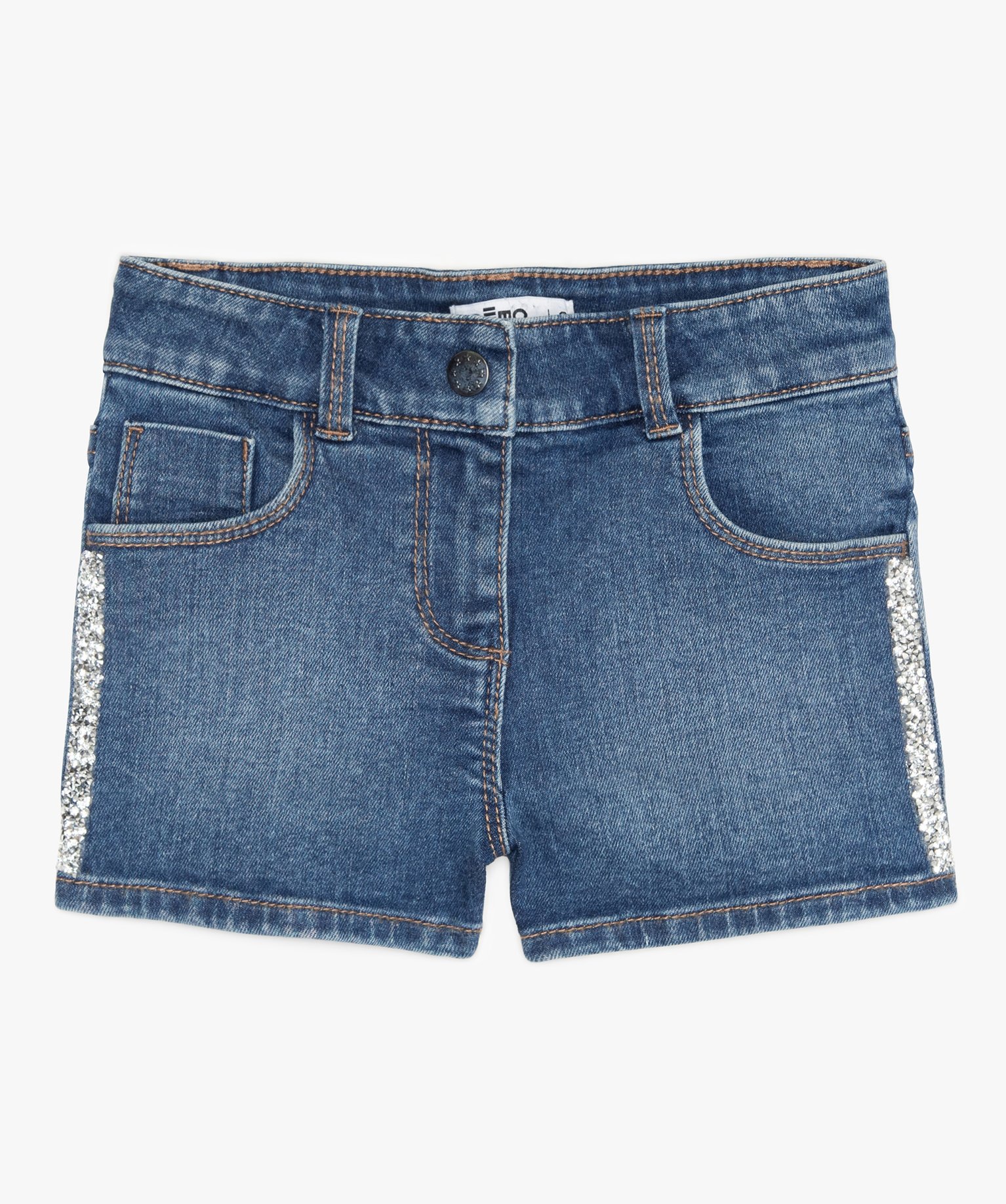 Femmes Vêtements Shorts Shorts en jean Mini short en jean avec  strass 