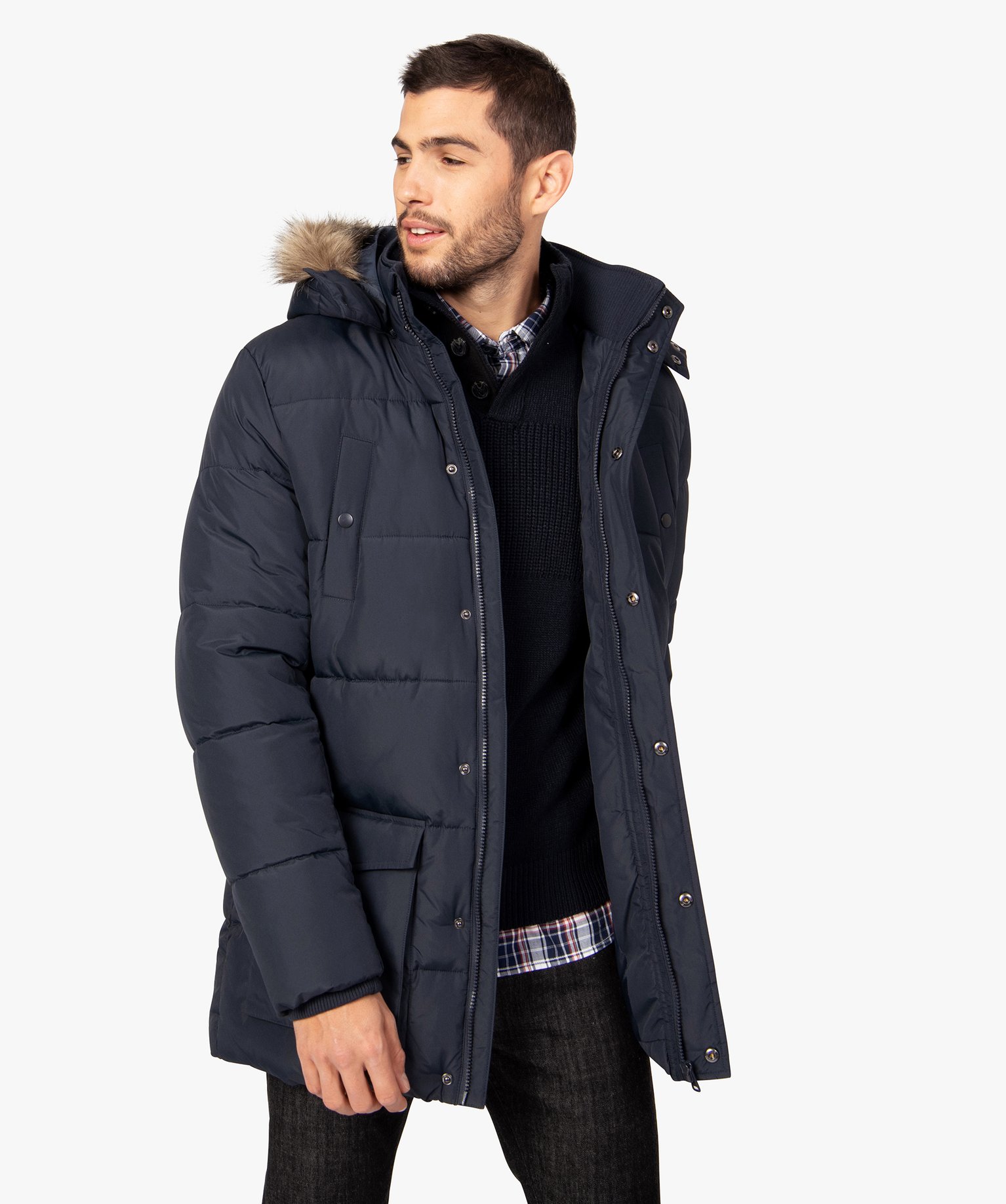 parka homme hiver capuche amovible