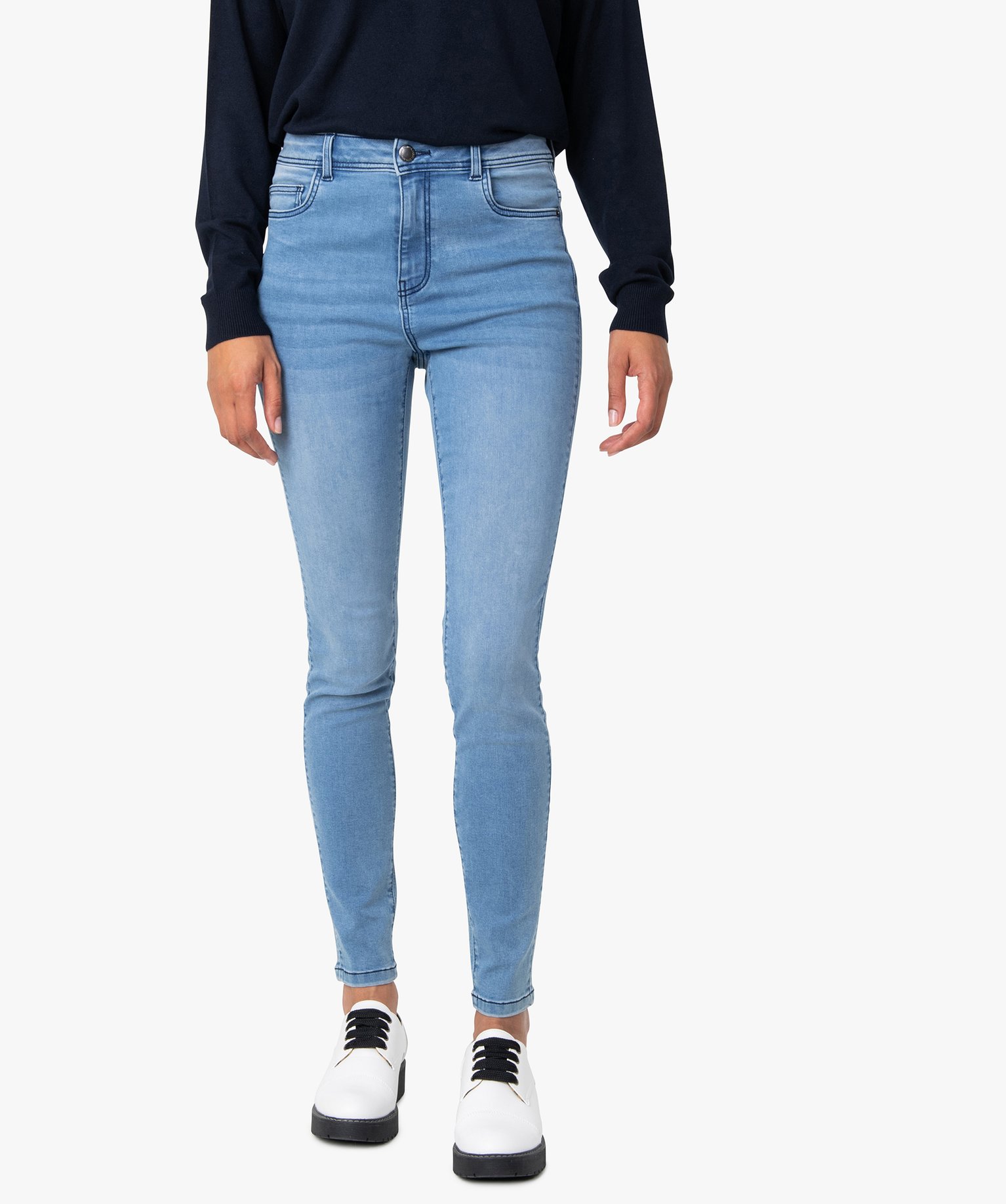 Jean femme taille haute stretch outlet