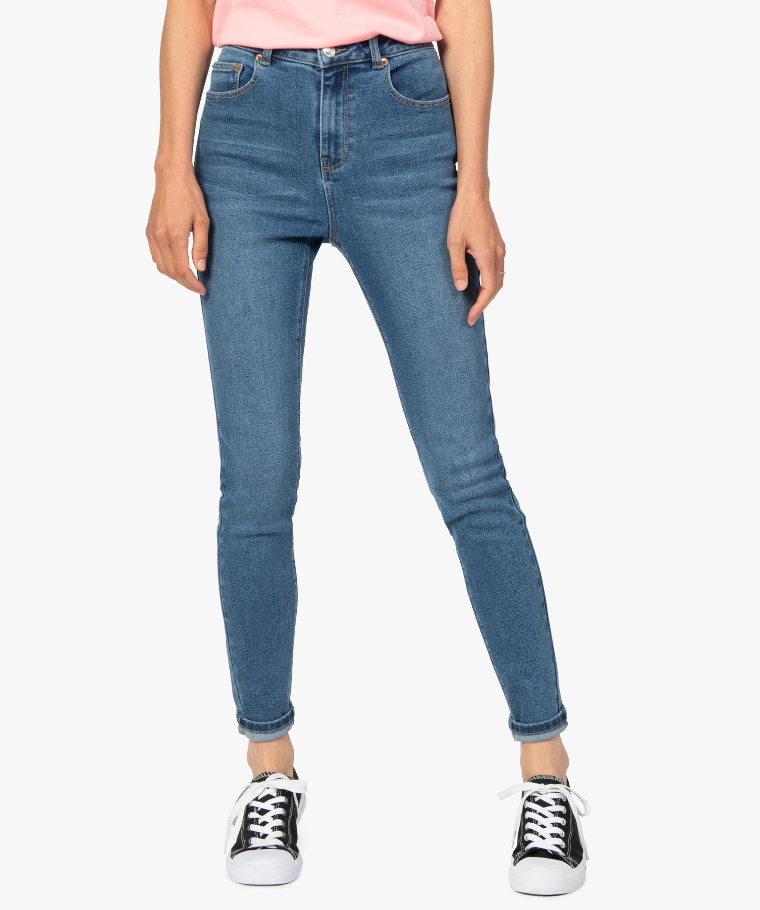 Pantalon en jean Jean TOPSHOP en coloris Gris Femme Vêtements Jeans Jeans coupe droite 