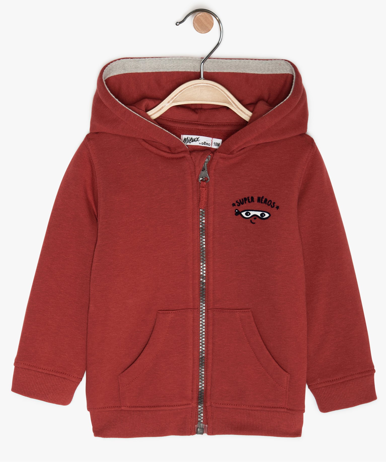 Gemo vetements garcon sweat bebe garcon avec capuche et fermeture ...