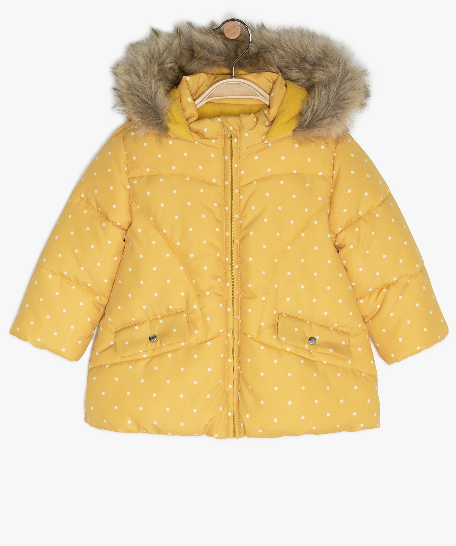Gemo Vetements Fille Parka Bebe Fille A Pois Et Doublure Polaire Jaune Bebe Gemo Gemo Vetements Fille Parka Bebe Fille A Pois Et Doublure Polaire Jaune Bebe Gemo
