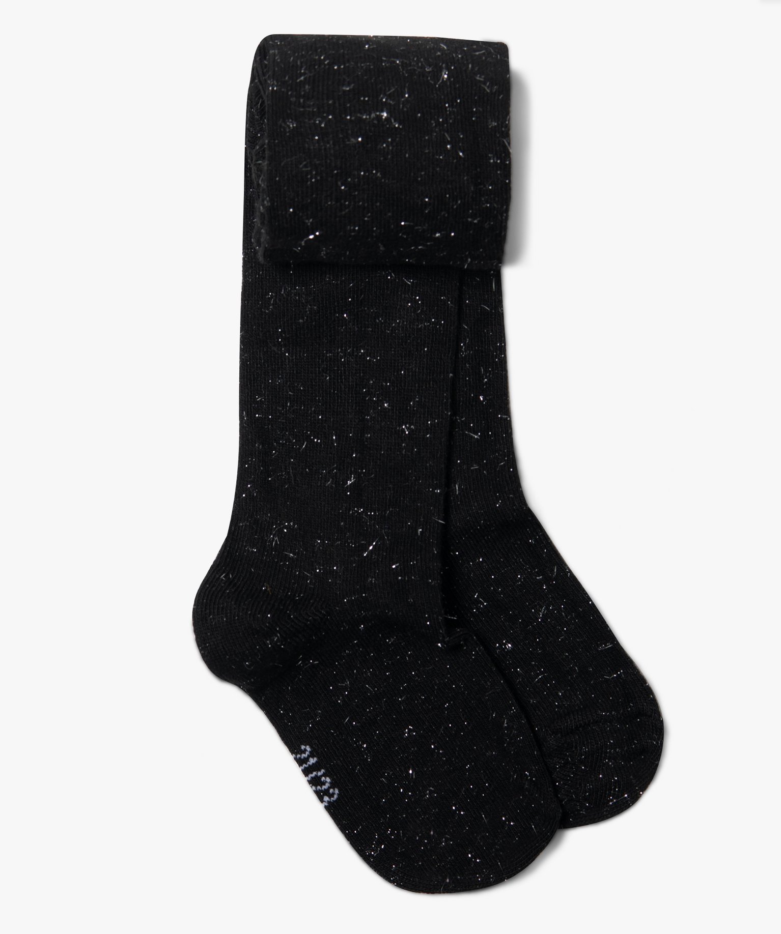 Gemo Vetements Fille Collant Bebe Fille Chaud Et Paillete Noir Chaussettes Bebe Gemo